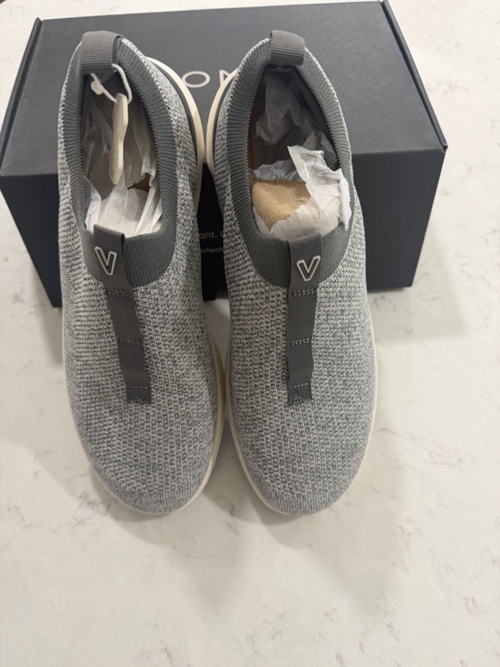 Vionic Women's Gray Slip-On Knit Sneakers - Picture 2 of 6